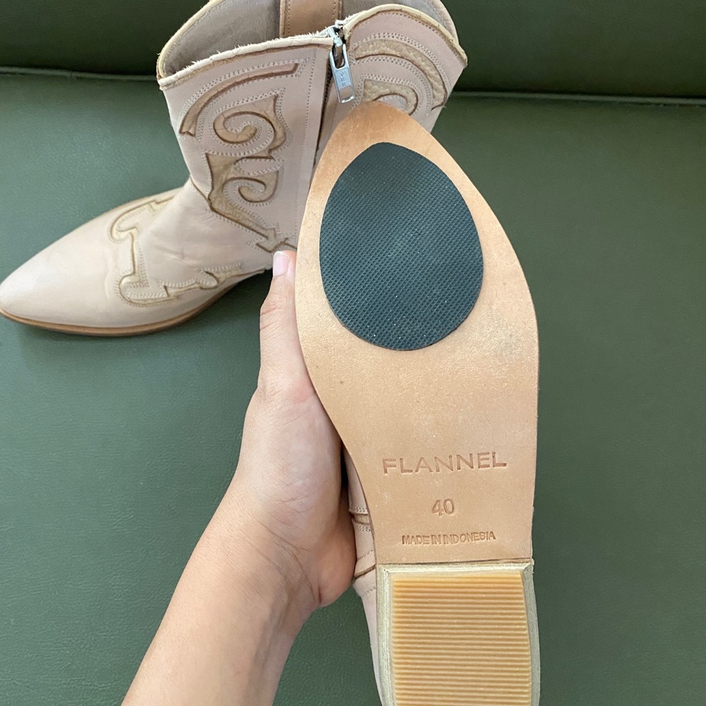 Beautiful never been worn leather cowboy boots. - Picture 3 of 3